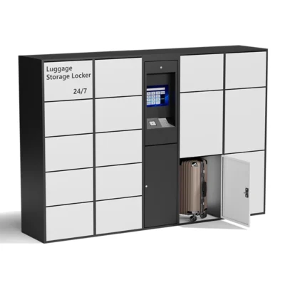 self-service luggage storage locker