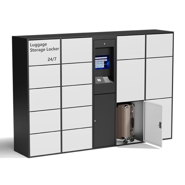 self-service luggage storage locker