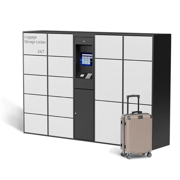 self-service luggage storage locker