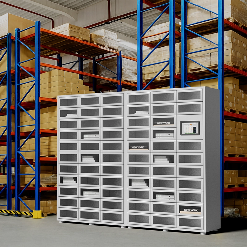 asset management lockers in warehouse