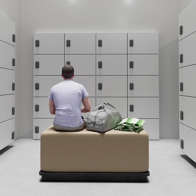smart gym locker gym scene