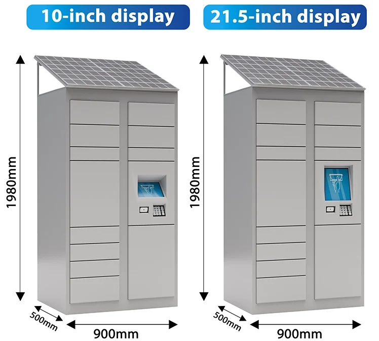 customized solar powered parcel locker