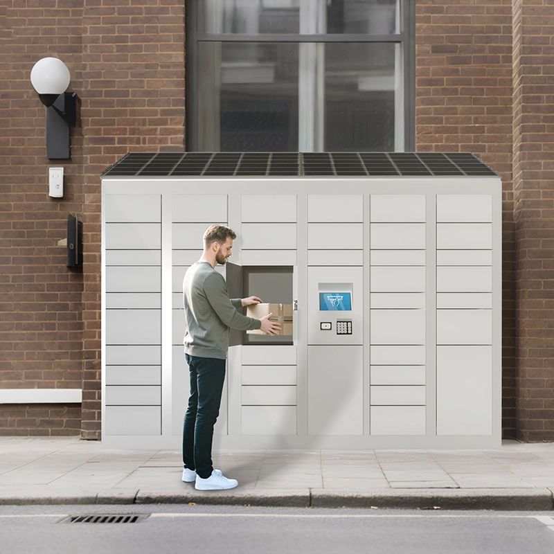 smart solar powered parcel locker