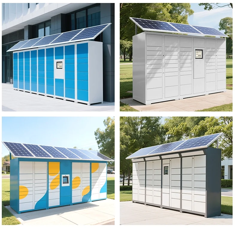 solar-powered parcel locker applications