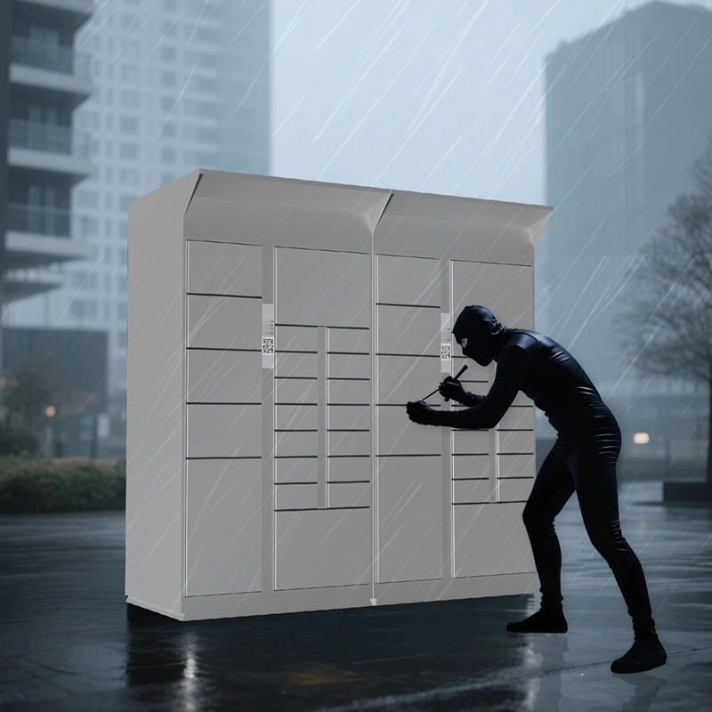 anti-theft battery powered parcel lockers