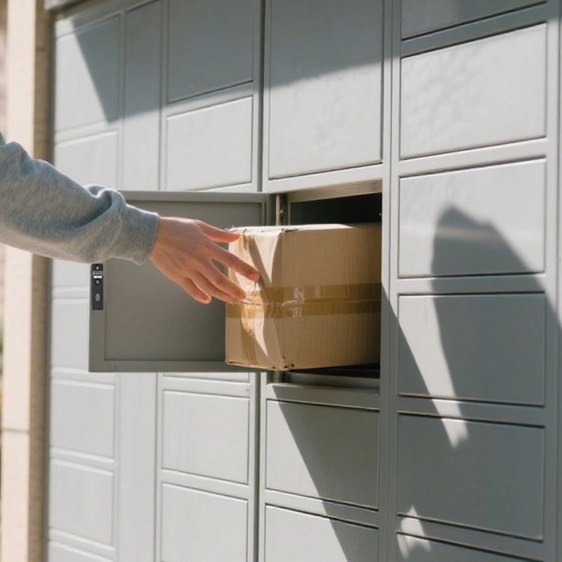 autonomous battery powered parcel lockers