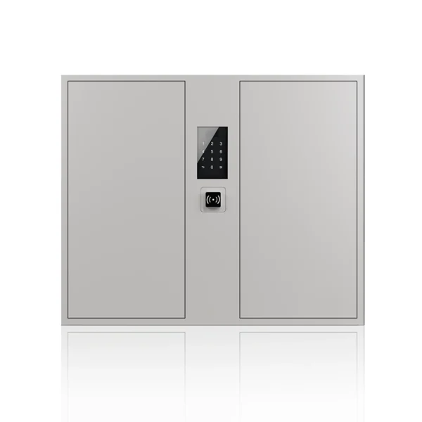 key storage cabinet front view